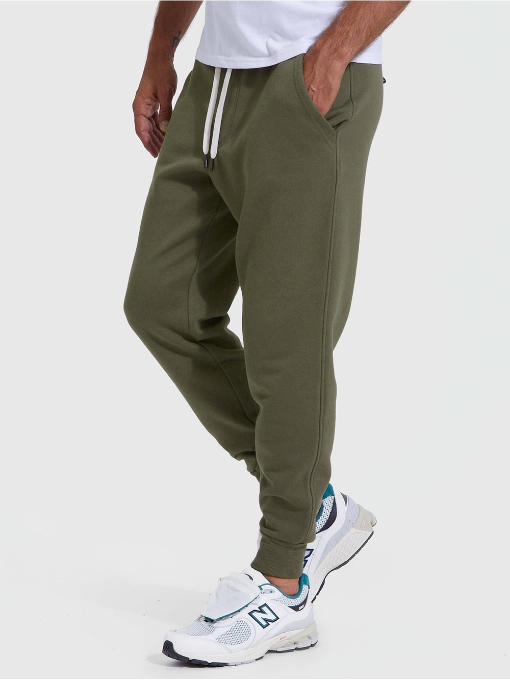 True Classic Military Green French Terry Joggers | NWT